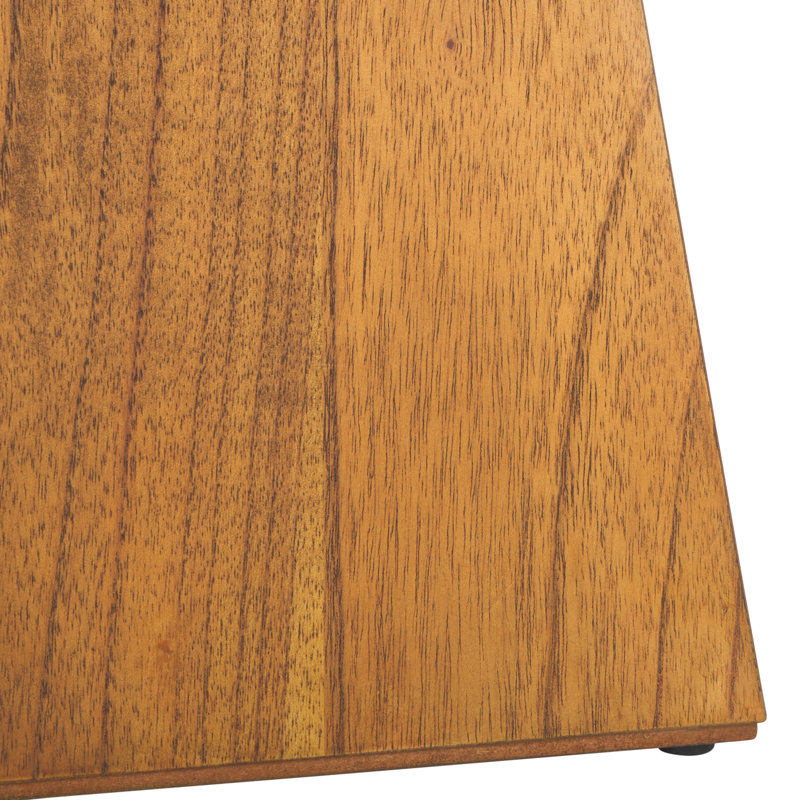 Table de bout à piédestal en bois massif Jean
