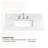36" Engineered Stone Bathroom Vanity Top And White Ceramic(Vanity Base Not Included)