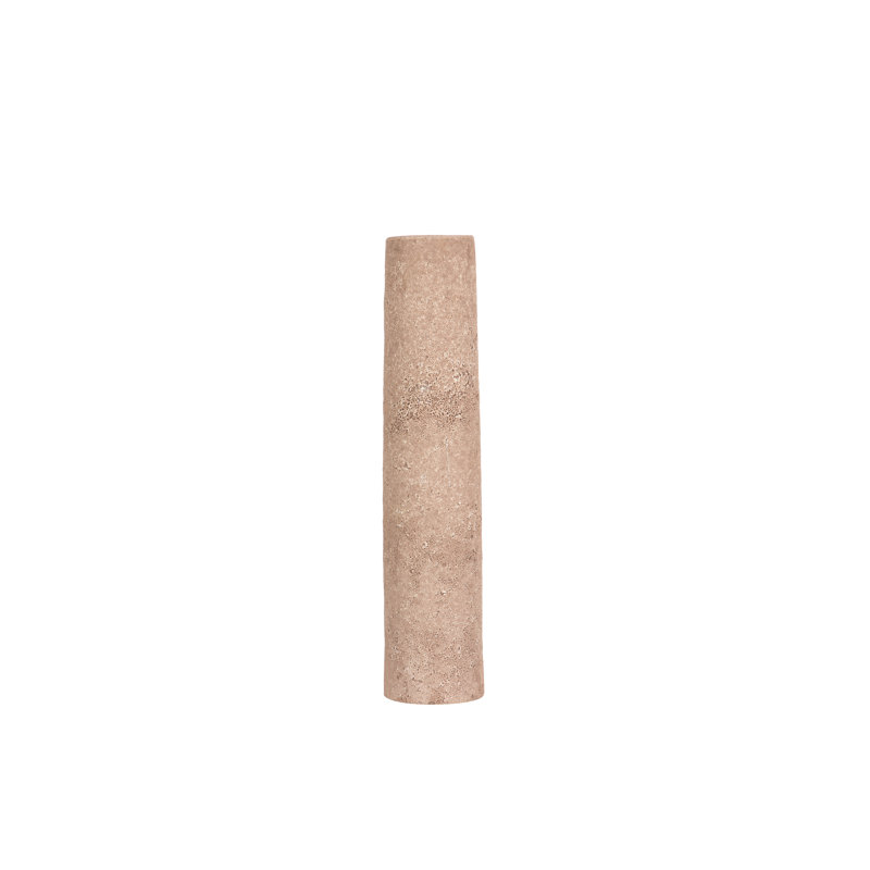 CERAMIC VASE 8X8 CM, overall height- 35cm, Natural