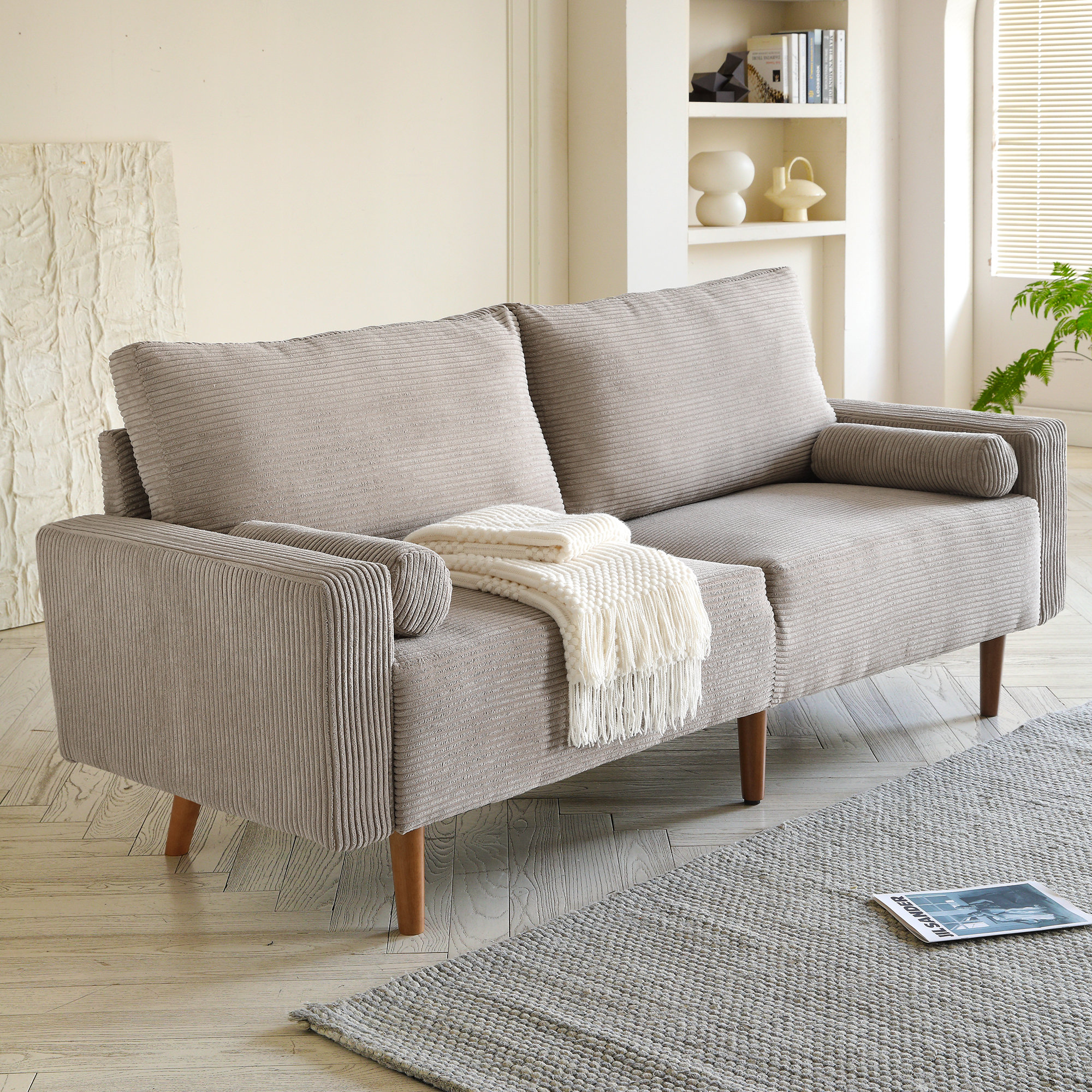 George Oliver Kiry 78.74'' Square Arm Loveseat & Reviews | Wayfair
