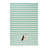 Cotton Stripe Embroidered Dish Cloth Kitchen Towel
