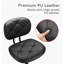 Chaise de dessinateur en cuir véritable Vilho