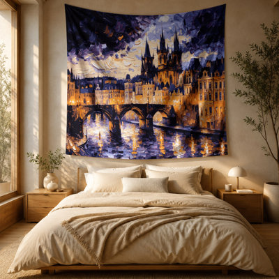 Tapisserie «Cities Prague» République Tchéque