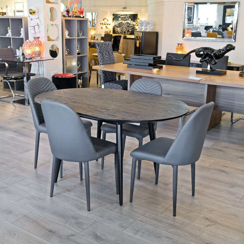 4 - Person Butterfly Leaf Dining Set, Black Ash