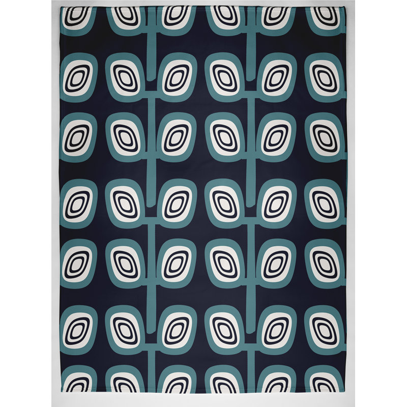Maja Plain Weave / Muslin Throw Blanket, Blue
