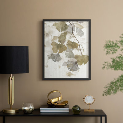 Reproduction encadrée Ginkgo Accent II - bois massif