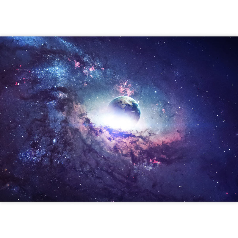 Planet In Outer Space Galaxy Border, 100" L x 144" W