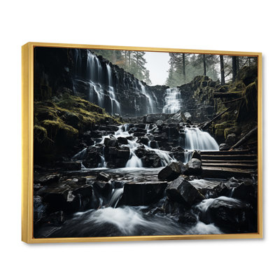 " Monochrome Waterfall Cascading Harmony I "