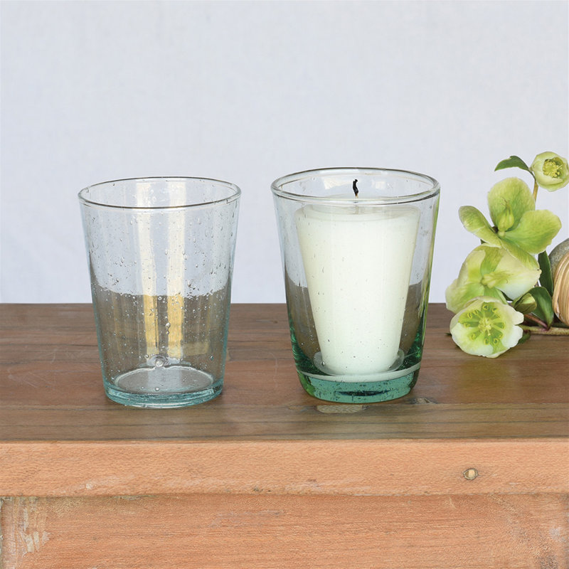 Petit porte-votive en verre french cup