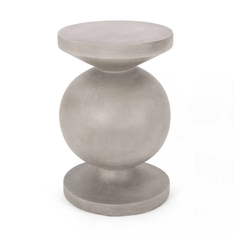 Outdoor Lightweight Concrete Side Table
