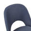 2 chaises de salle à manger modernes - revêtement bleu marine, pieds en bois massif-471320044