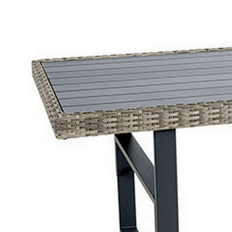 Saemi Rectangular 63'' L x 35.5'' W Outdoor Dining Table