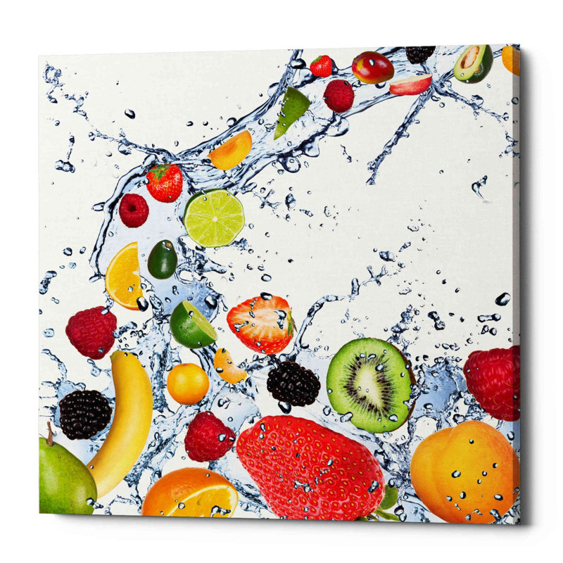 'Fruit Splash II' Canvas Wall Art, 37" H x 37" W x 1.5" D