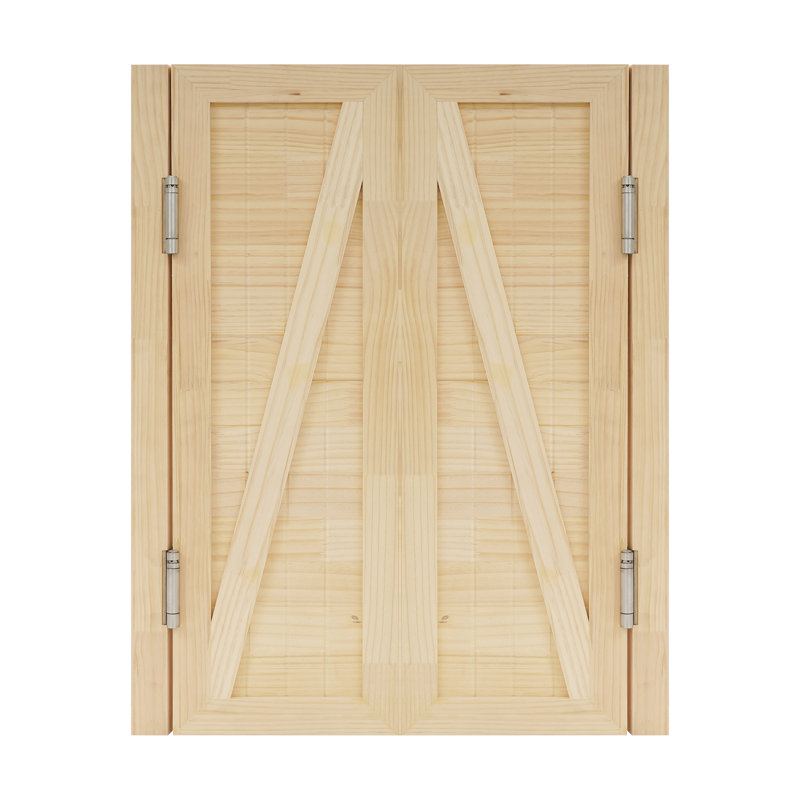 35.4X27.5” Solid Wood Swing Door