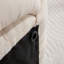 060-Chenille, tabouret de maquillage avec repose-pieds