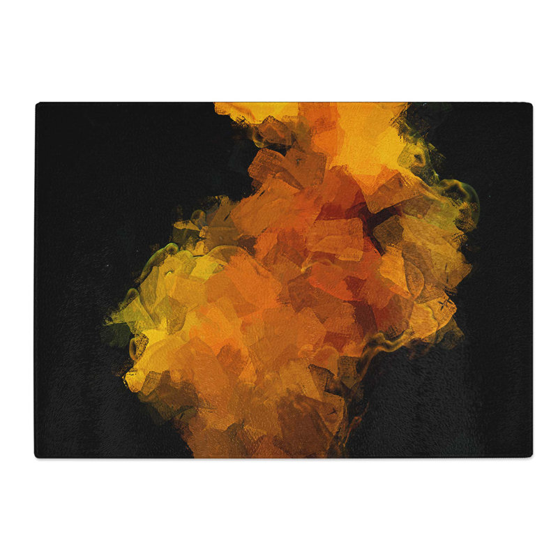 Tempered Glass Time of Night in Abstract Chopping Board, 39 cm W x 28.5 cm L