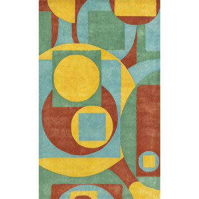 Wool Abstract Indoor Rug