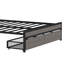 Structure de lit plateforme en métal avec 2 tiroirs-981820830-981820824