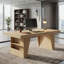 Bureau de 78,7 po de largeur avec tablettes et compartiments de rangement