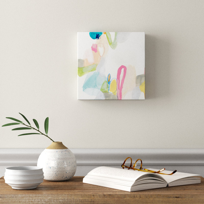 Peinture sur toile bonbon III, H 10 po x l 10 po x P 1,5 po, Toile tendue
