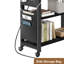 Table d'appoint rotative à 360 ° avec station de charge et sac de rangement, table de bout mobile avec 6 roulettes verrouillables pour le salon et la chambre à coucher-430480857