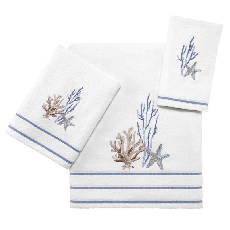 Patao 100% Cotton Waffle, 3 Piece Towel Set