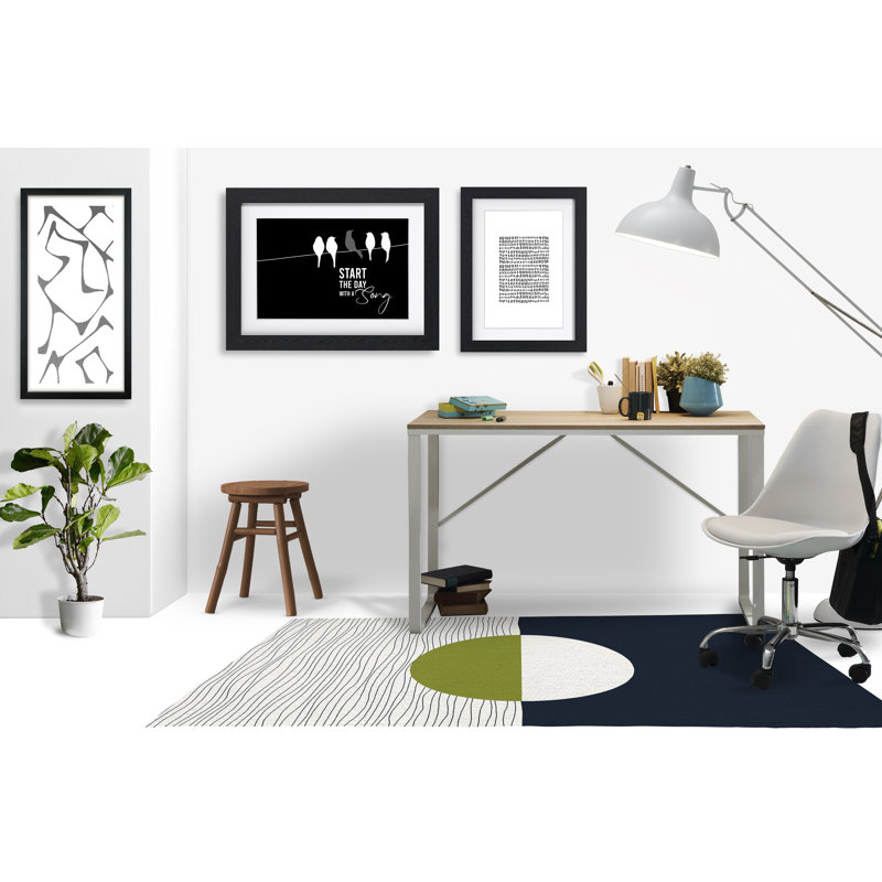 Tapis de chaise rectangulaire Carmy, Chartreuse, L 48 po x L 72 po