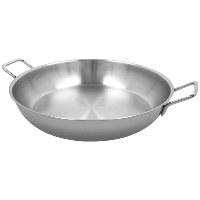Poêle à les paëlla en acier inoxydable demeyere 14,8 qt Resto