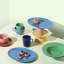 Rhombe Color Handmade Porcelain Soup Plate