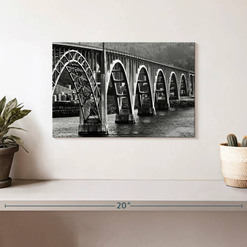 Lilie Oregon Bridge BW, H 8 po x l 12 po