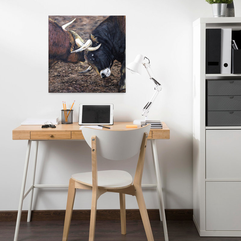 Art contemporain, art contemporain Bull City, H 18 po x l 18 po