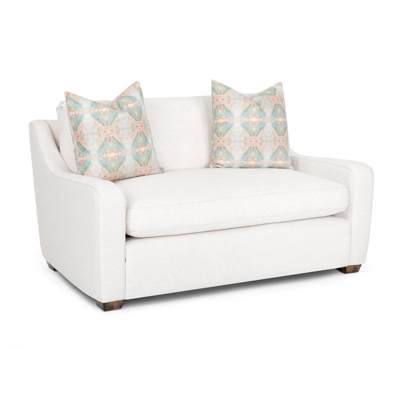 Causeuse Franchell, Mélange de polyester blanc