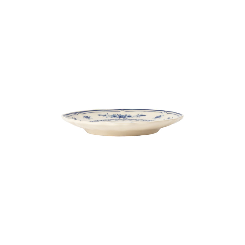 Vila Appetizer Plates, Beige/Blue