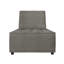 Fauteuil d'appoint carré touffeté en lin Lancy-1688445772