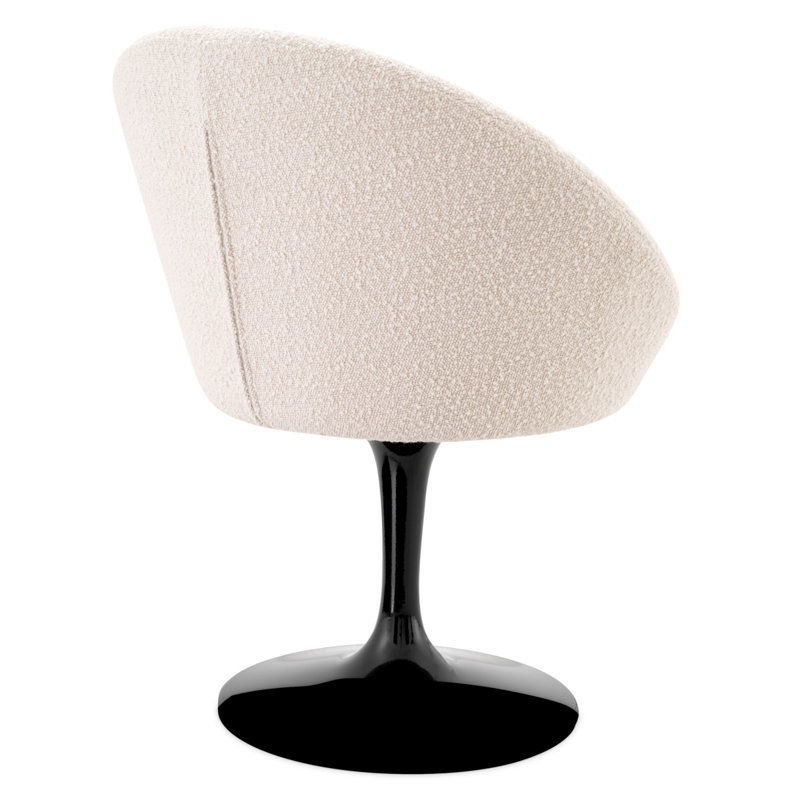 O'Neill Upholstered Dining Chair, Bouclé Cream