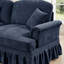 Ensemble de canapé classique 2 pièces avec volants amovibles, accoudoirs évasés et pieds fuselés pour un décor de salon élégant-767856116-767856120