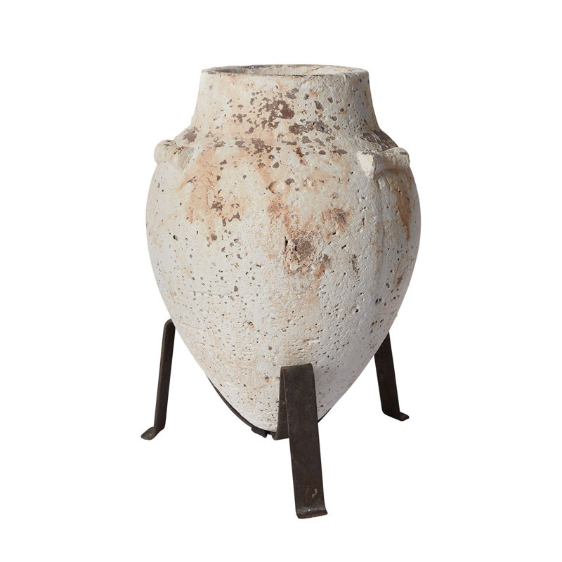 Pot à fleurs en ciment Jemekia, H 16,75 po x l 13 po x P 12,25 po