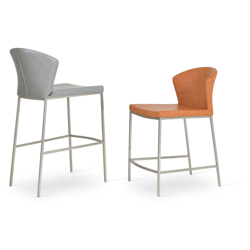 Tabouret de bar Capri, Gris clair