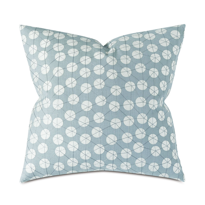 Embroidered Reversible Throw Pillow