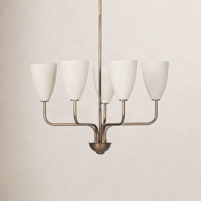 Lodovico Solid Brass 5-Light Chandelier