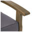 Chaise longue de patio en bois d'acacia durable, conception moderne pour la détente dans la cour
