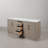 Kamila 72" Carrara White Marble Countertop Bath Vanity in Gray Oak with Mirror-465442308
