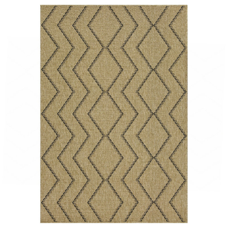 Tapis noir intérieur / extérieur, Rectangle 7 pi 10 po x 10 pi 3 po