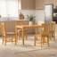 4 -Person Oak Solid Wood Dining Set-313749385-313749386-313749388-313749390