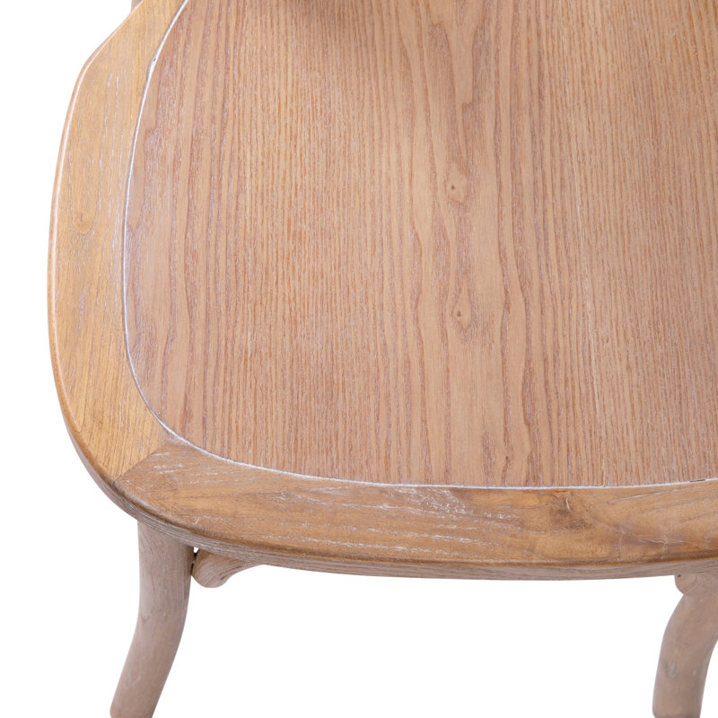 Chaise de bistro en bois Aroust, Brun moyen, 1