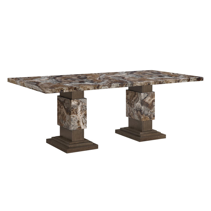 D12 BROWN DINING TABLE