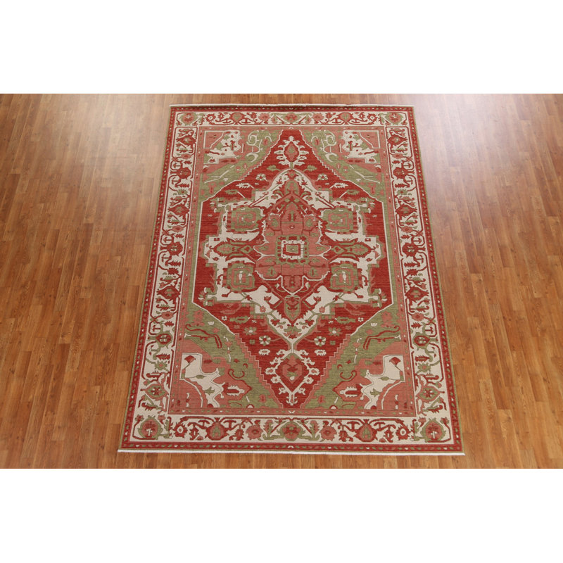 Tapis oriental en laine Heriz Serapi noué à la main 7 x 10