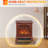 Electric Fireplace Heater with Realistic LED Flames and Logs-616216836