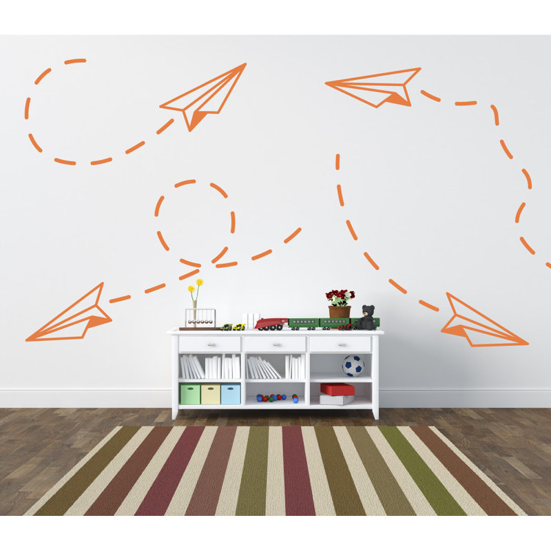 Non-Wall Damaging Wall Decal, Persimmon, 30" H x 33" W x 0.01" D