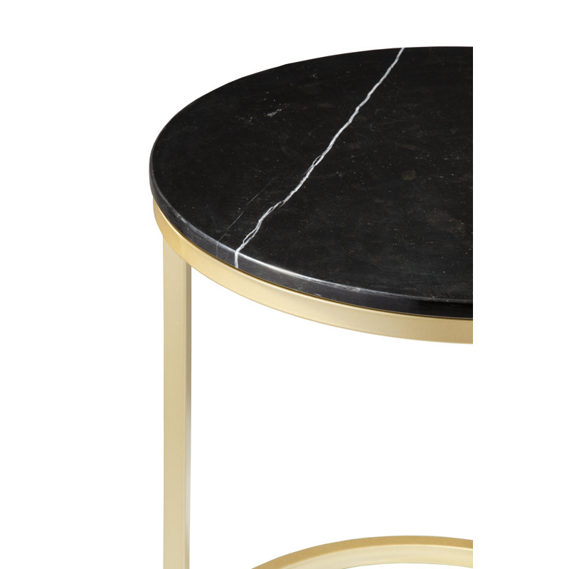 Hamisi Frame End Table, Gold
